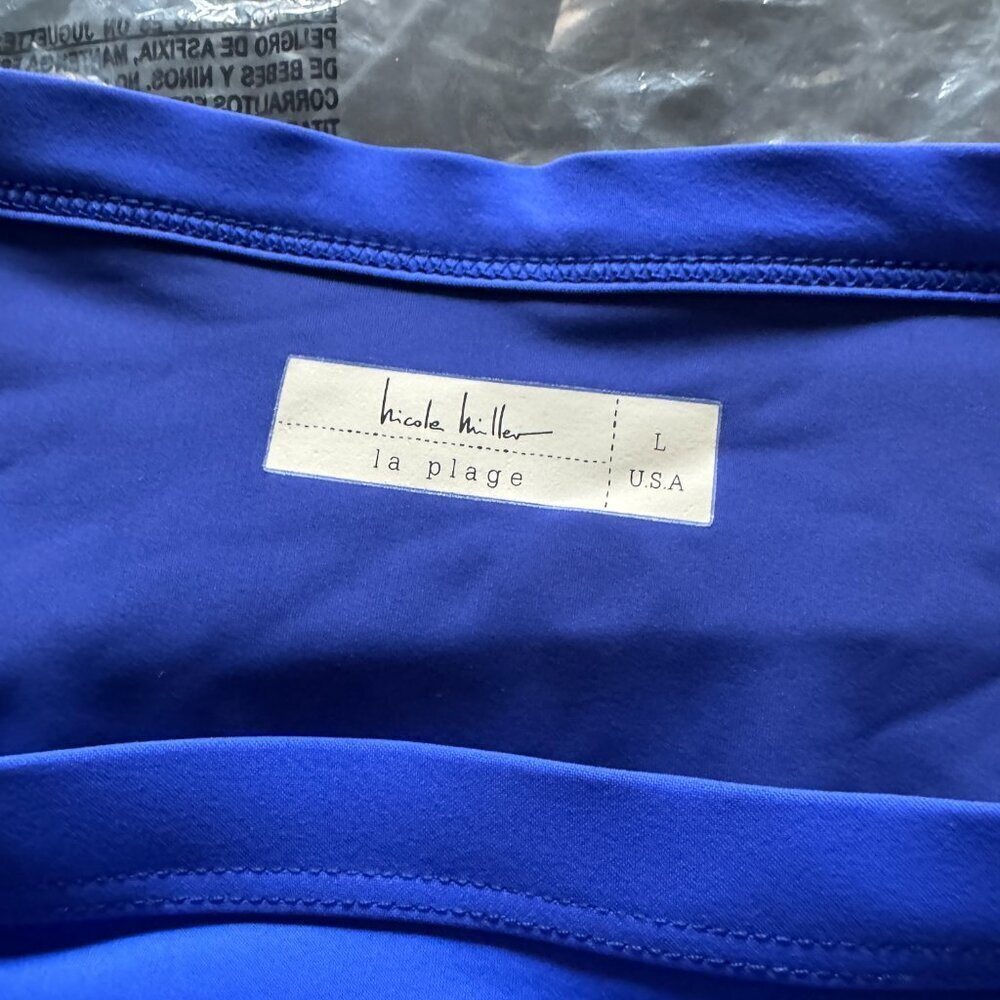 Nicole Miller | NWT Cobalt Blue Alejandra Bikini Bottom Size Large - Picture 4 of 8